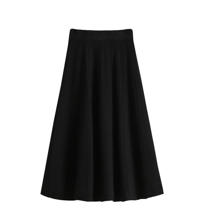 Damen Eleganter, schwingender Strickrock Drune