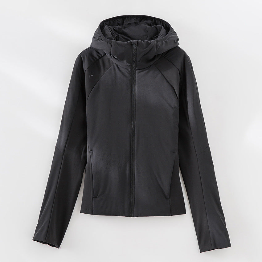 Damen Leichte Softshell-Jacke mit Kapuze, Raglanärmeln und taillierter Passform Drune