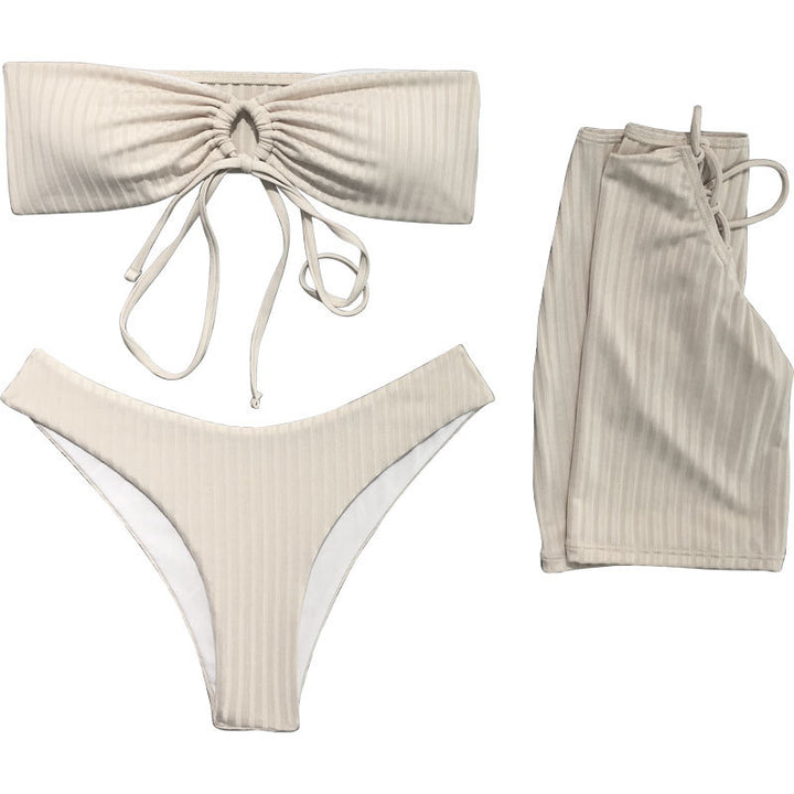 Damen Bandeau Bikini Set Drune