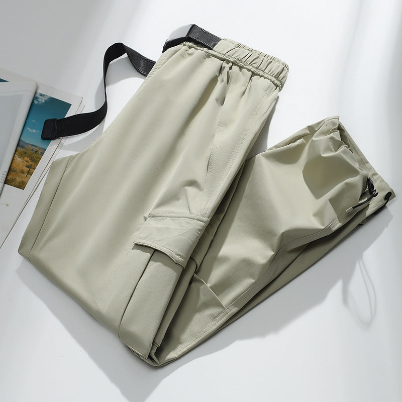 Herren Cargo-Jogginghose mit elastischem Bund, Kordelzug, verstellbarem Beinabschluss und aufgesetzten Taschen Drune