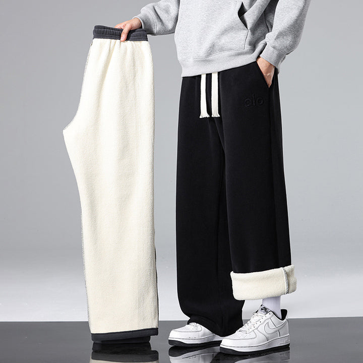 Herren Gemütliche und weite Fleece-Hose