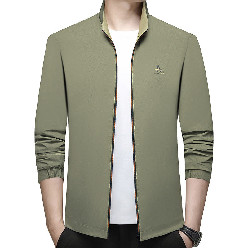 Herren Feldjacke mit Kontrast-Einsätzen und Brust-Reißverschlusstasche Drune