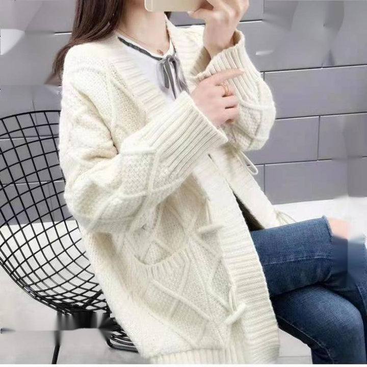 Damen Strickcardigan mit Zopf- und Strukturdesign Drune