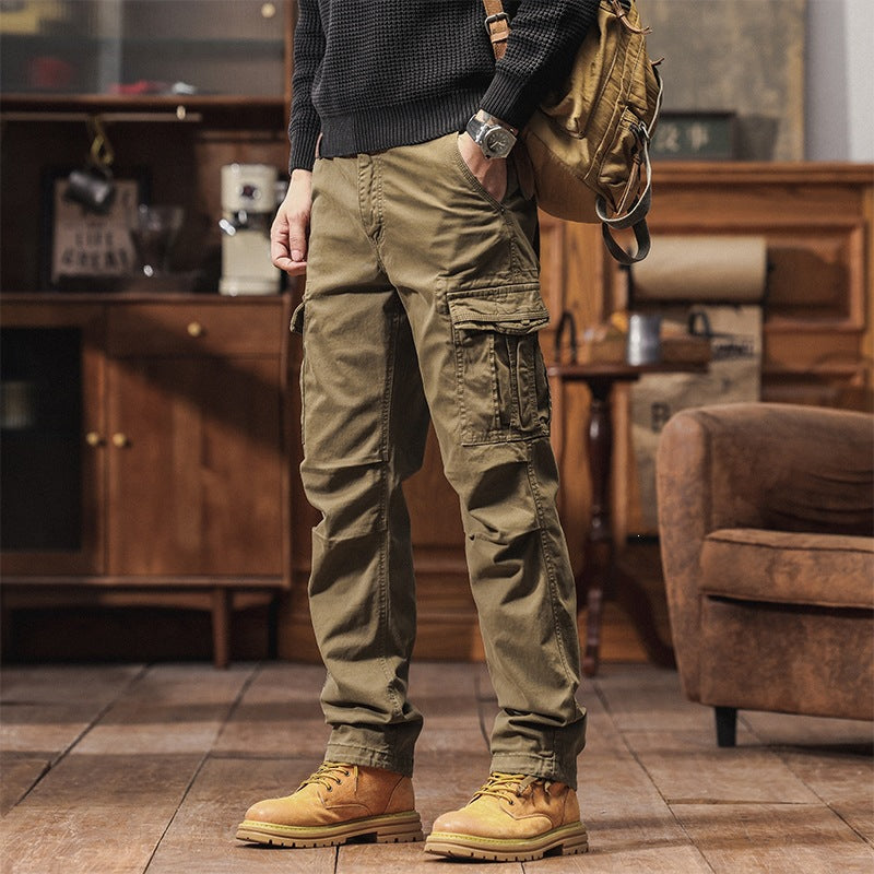 Herren Tapered Utility‑Cargo‑Hose mit Mehrfachtaschen und verstärkten Kniepartien Drune