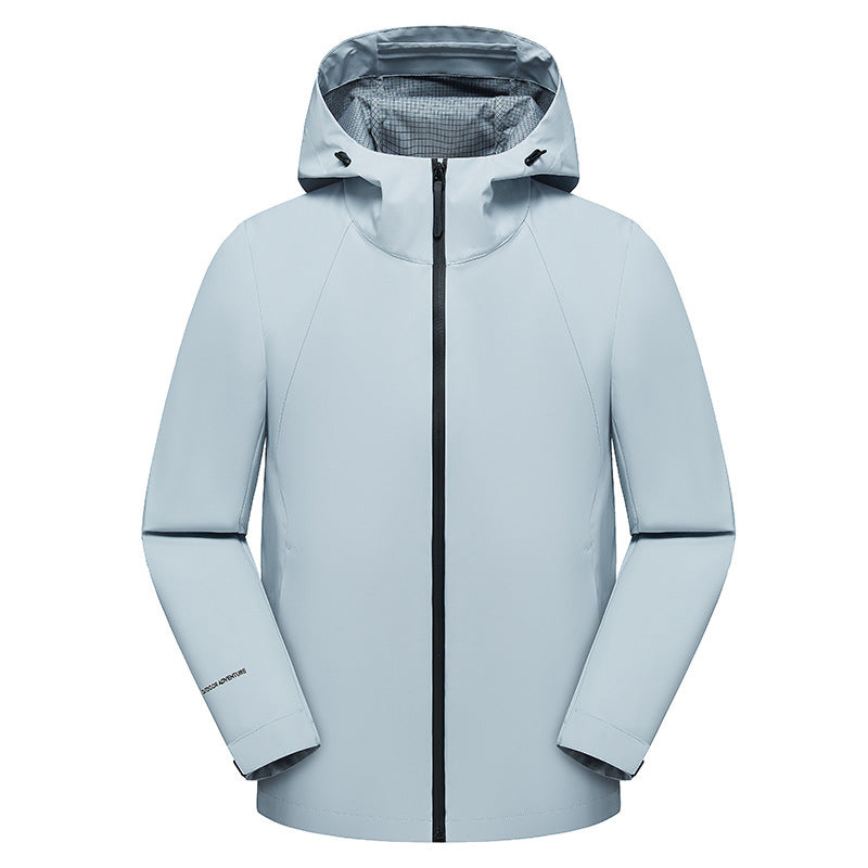 Herren dreilagige Softshell-Kapuzenjacke mit nahtversiegelter Wetterschutzmembran und ergonomischem Schnitt Drune