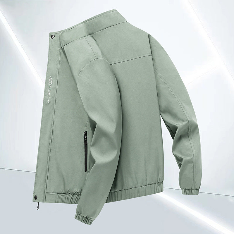 Herren leichter urbaner Softshell-Blouson mit winddichter Membran und verdecktem Reißverschluss Drune