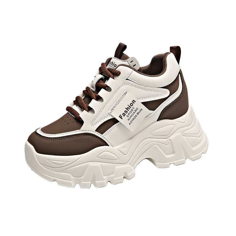 Damen Chunky Sneakers mit großzügiger Profilsohle und atmungsaktivem Obermaterial Drune