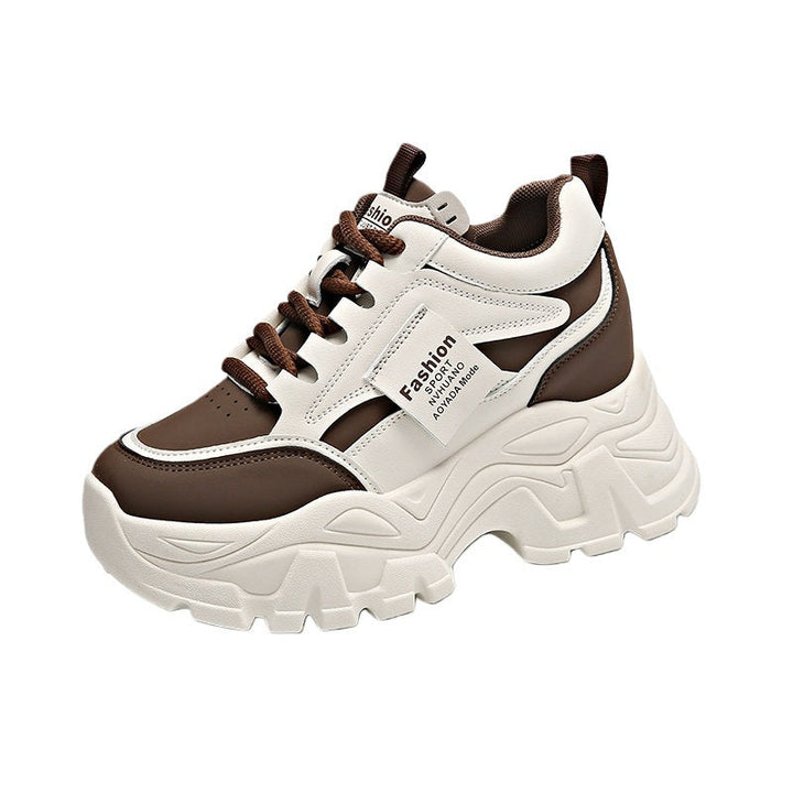 Damen Chunky Sneakers mit großzügiger Profilsohle und atmungsaktivem Obermaterial Drune