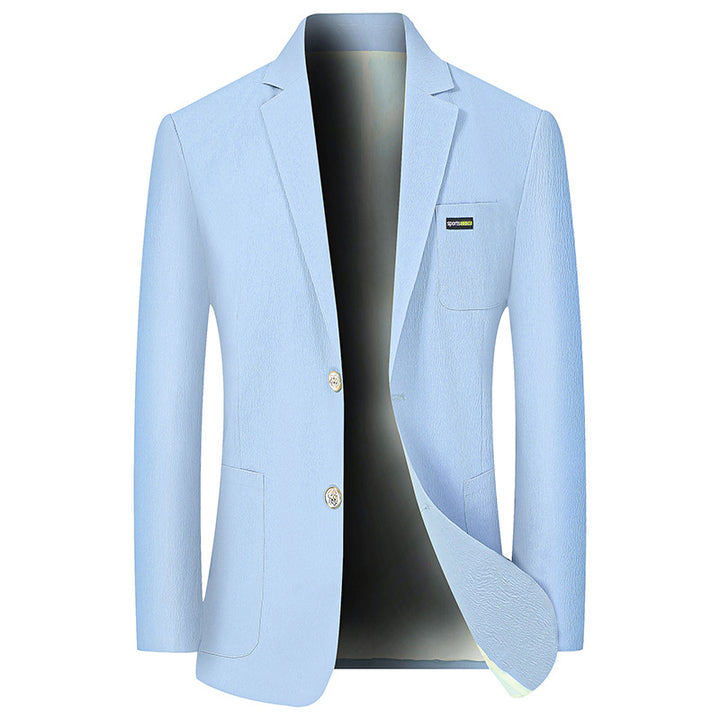 Herren Modernes Stretch Business-Sakko mit schmalem Schnitt und aufgesetzten Taschen Drune