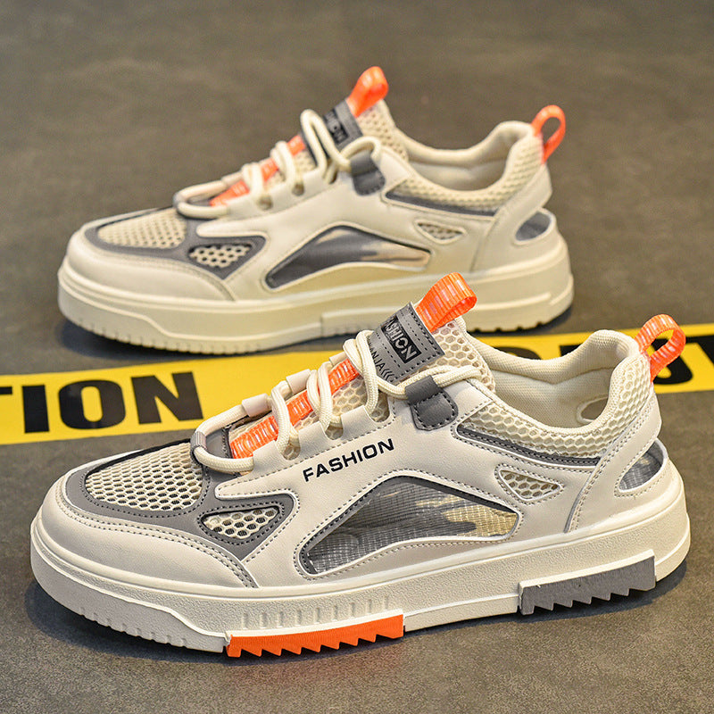 Damen Sportliche Sneakers mit atmungsaktivem Mesh-Obermaterial und flexiblem Sohlenprofil Drune