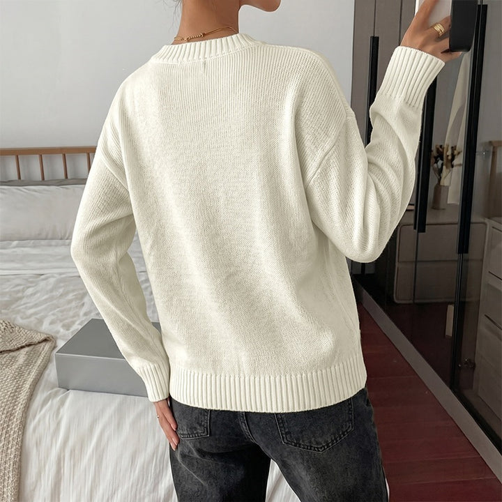 Damen Lässiger Pullover Drune