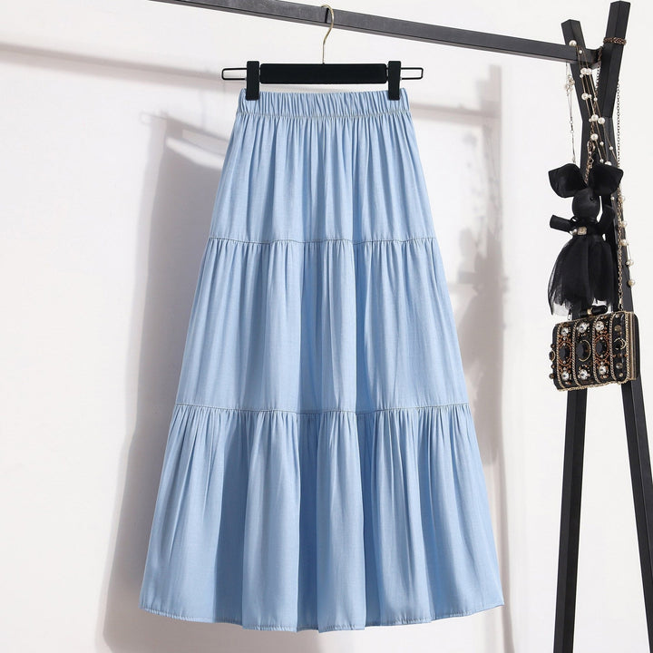 Damen Midi-Rock im lässigen Vintage-Stil Drune