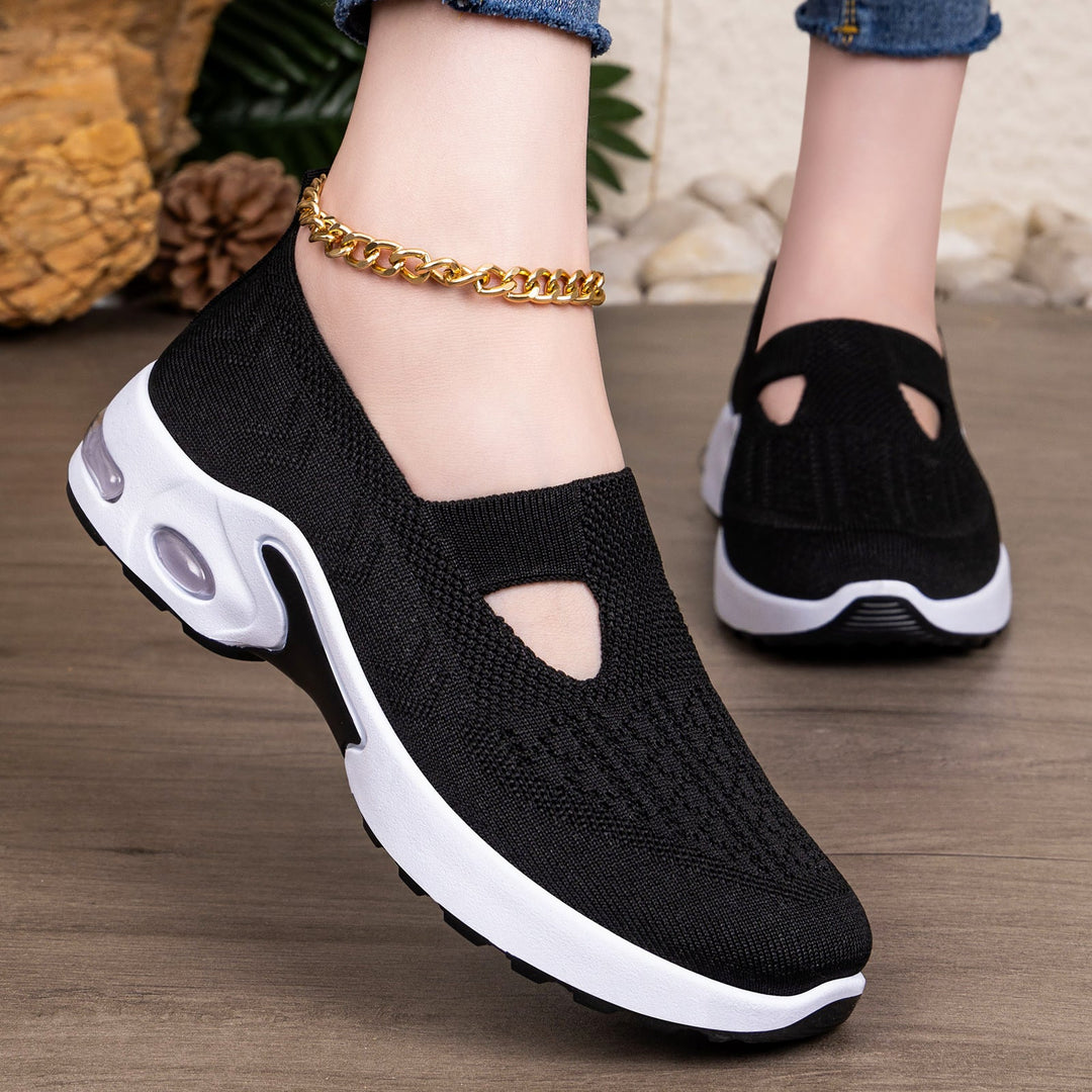 Damen Sportliche Slip-On Sneakers mit komfortabler Strobel-Konstruktion und atmungsaktivem Obermaterial Drune