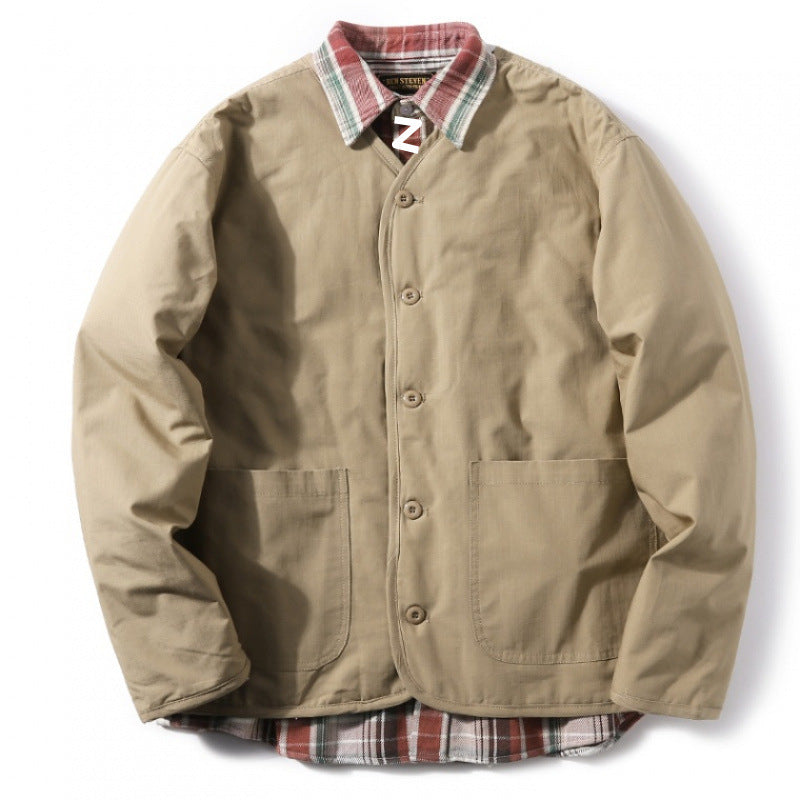 Herren gesteppte Freizeitjacke mit praktischem Kragen und innovativen Innenfutter Drune