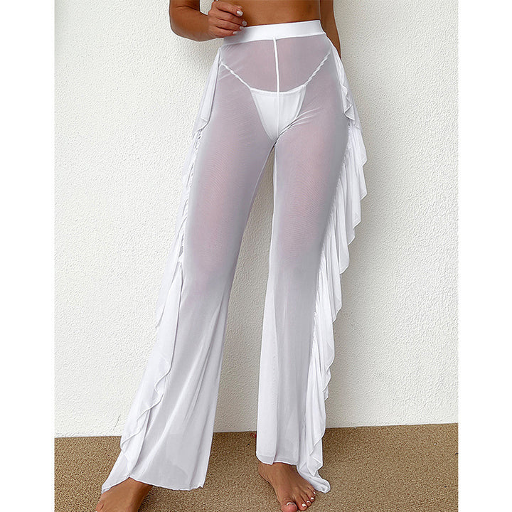 Damen Strandhose mit elegantem Rüschen-Design Drune