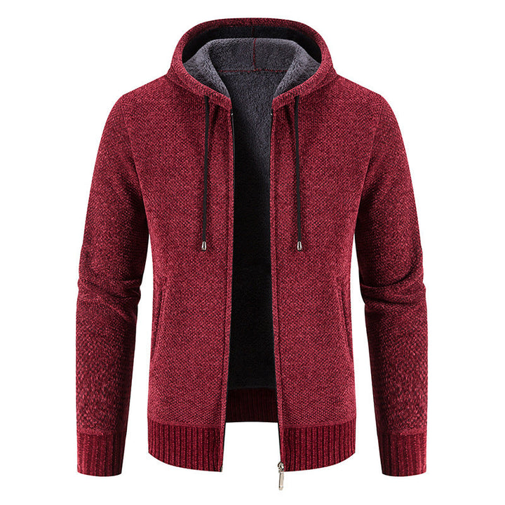 Herren Kapuzenjacke mit weichem Innenfutter und innovativem Design Drune
