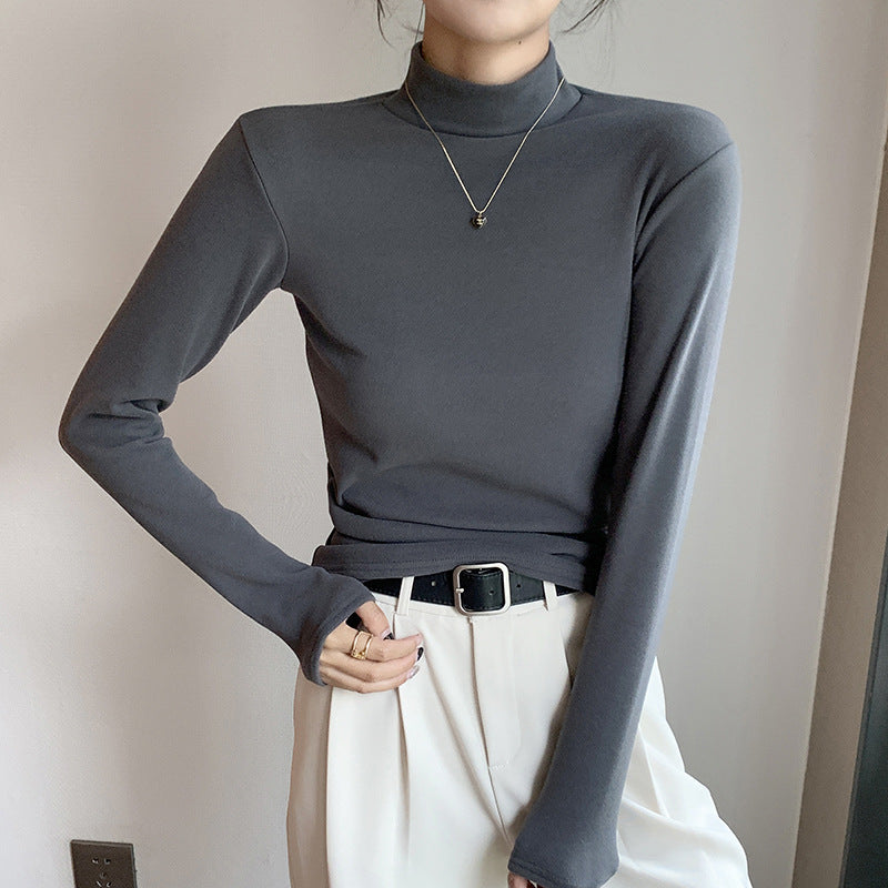 Damen Langarmshirt mit hohem Kragen Drune 1787619958