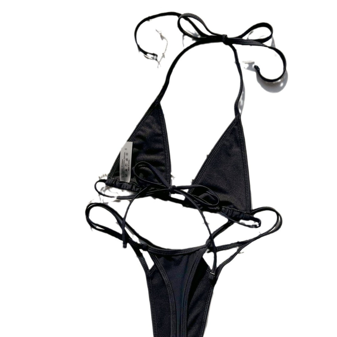 Damen Triangel-Bikini mit funkelnden Ketten-Details Drune