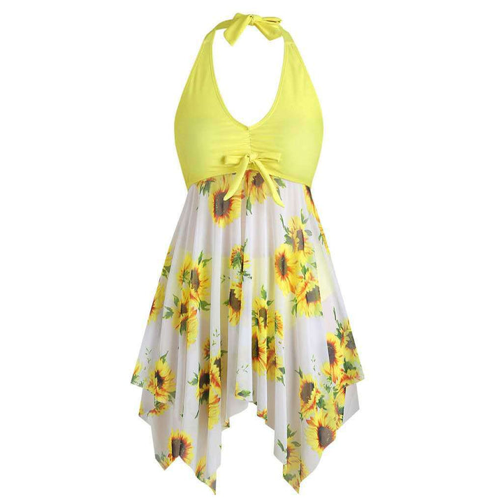 Damen Strandkleid mit verspieltem Blumendesign Drune