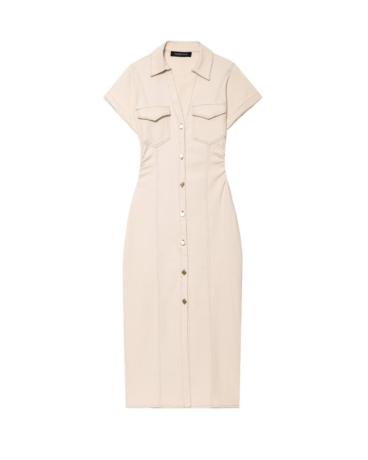 Femme Utility Shirt Kleid Drune