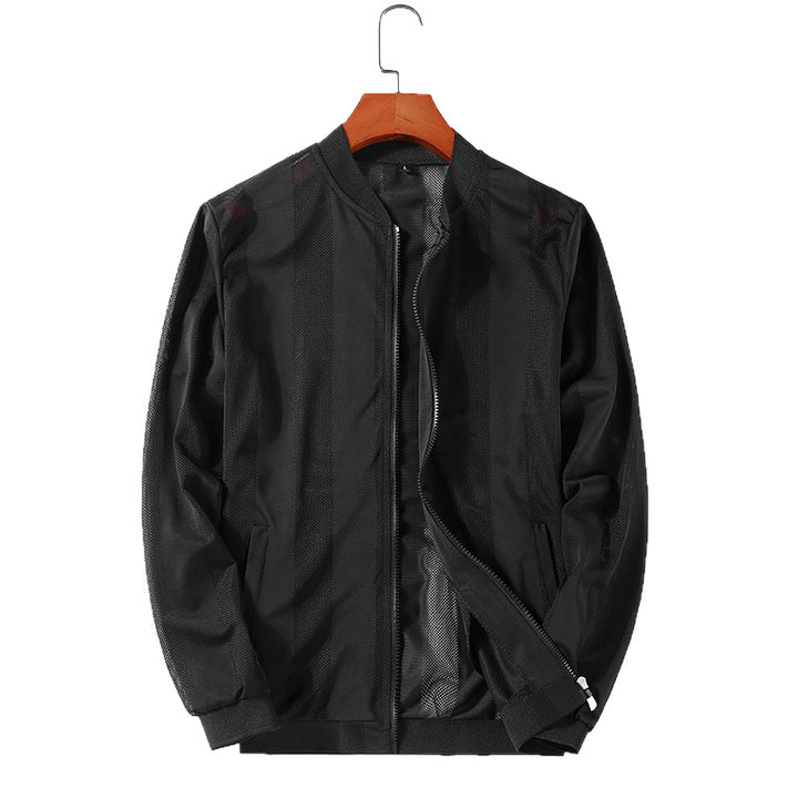 Herren Modische Sportjacke mit Mesh-Einsätzen Drune