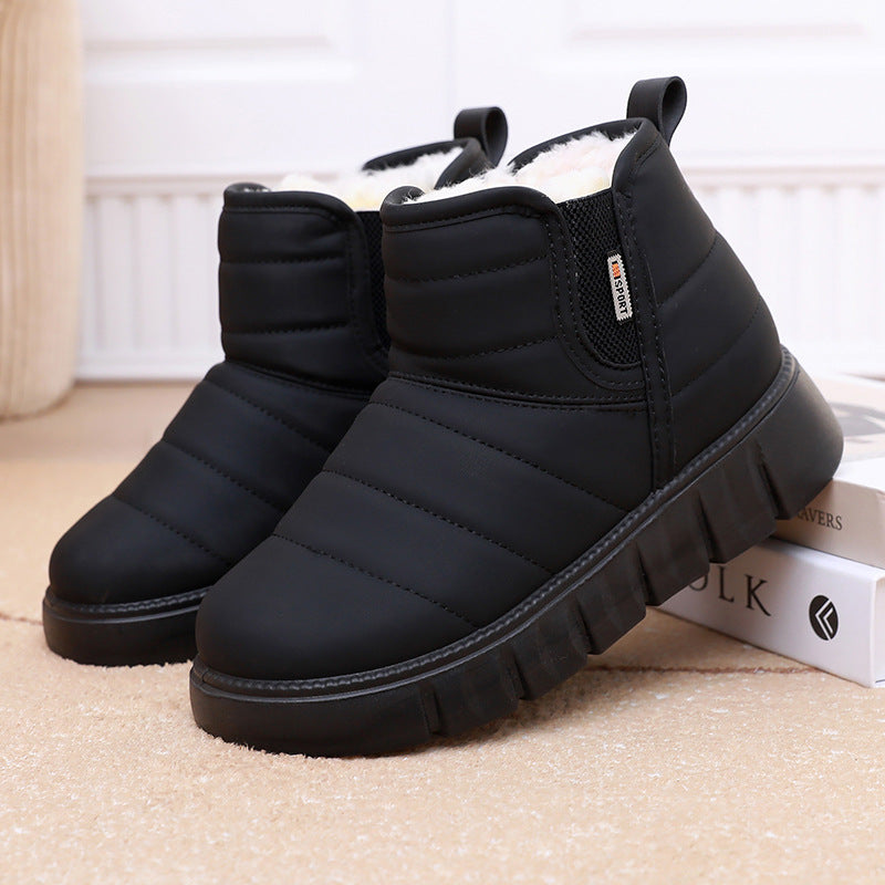 Damen Warme und gepolsterte Winterstiefel Drune