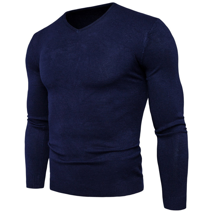 Herren feiner V-Ausschnitt Pullover aus hochwertiger Baumwolle Drune