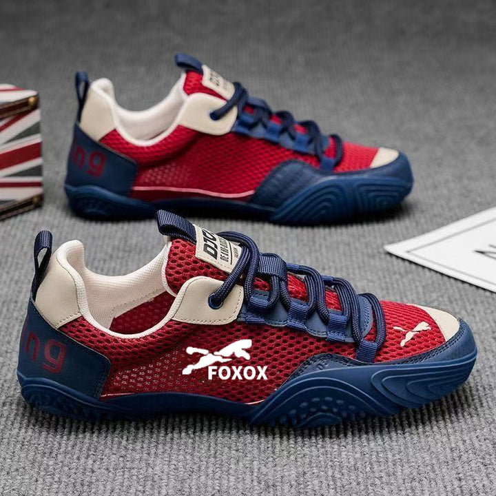 Herren Atmungsaktiver Mesh-Trail-Sneaker mit verstärkter Profilsohle und gepolstertem Komfortschaft Drune