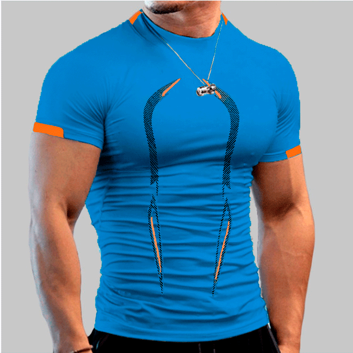 Herren Fitness T-Shirt mit atmungsaktiver Kompressionstechnologie Drune