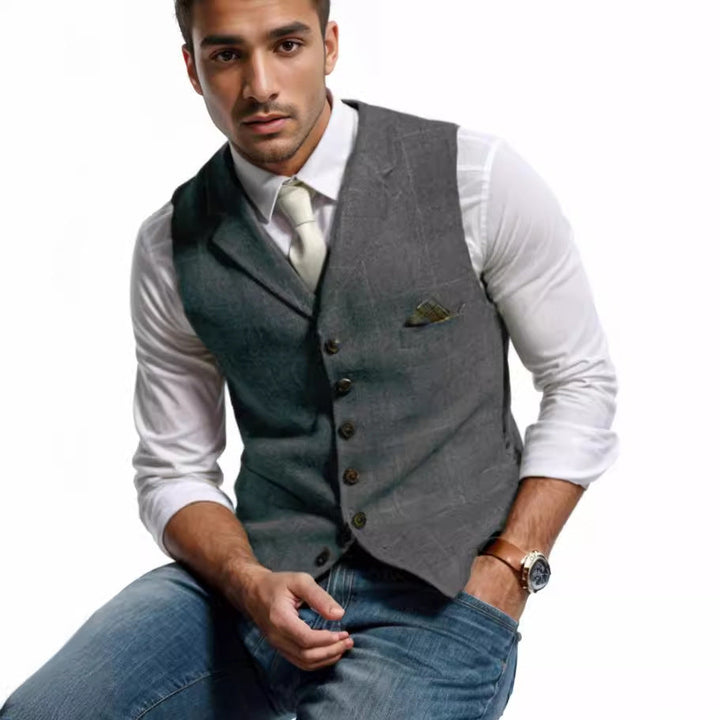 Herren elegante Weste im modernen Stil Drune