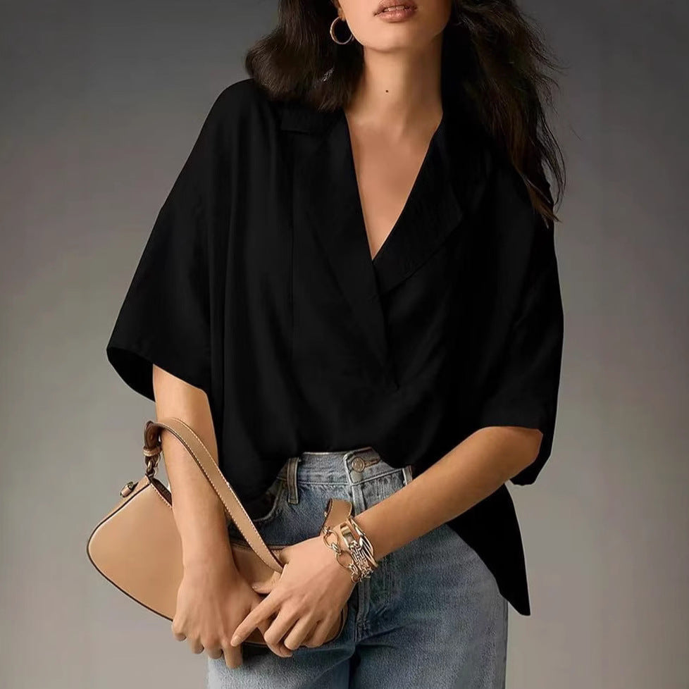 Damen Oversized Bluse Drune