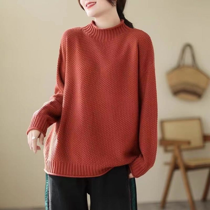 Damen Grobstrickpullover Drune