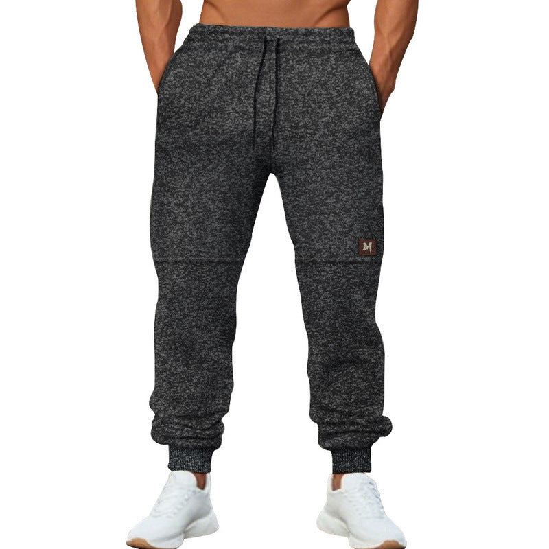 Herren moderne Jogginghose mit elastischem Bund und seitlichen Taschen Drune