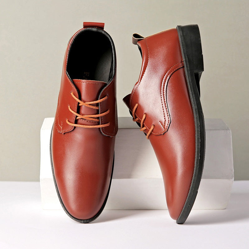 Herren Klassische Lederschnürschuhe Drune