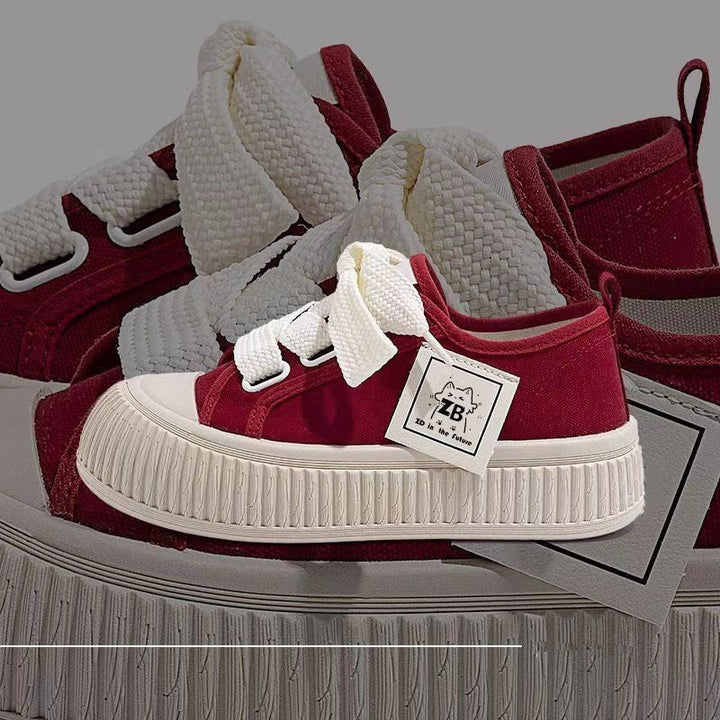 Damen Sneaker mit trendiger Plateau-Sohle und komfortablem Obermaterial Drune