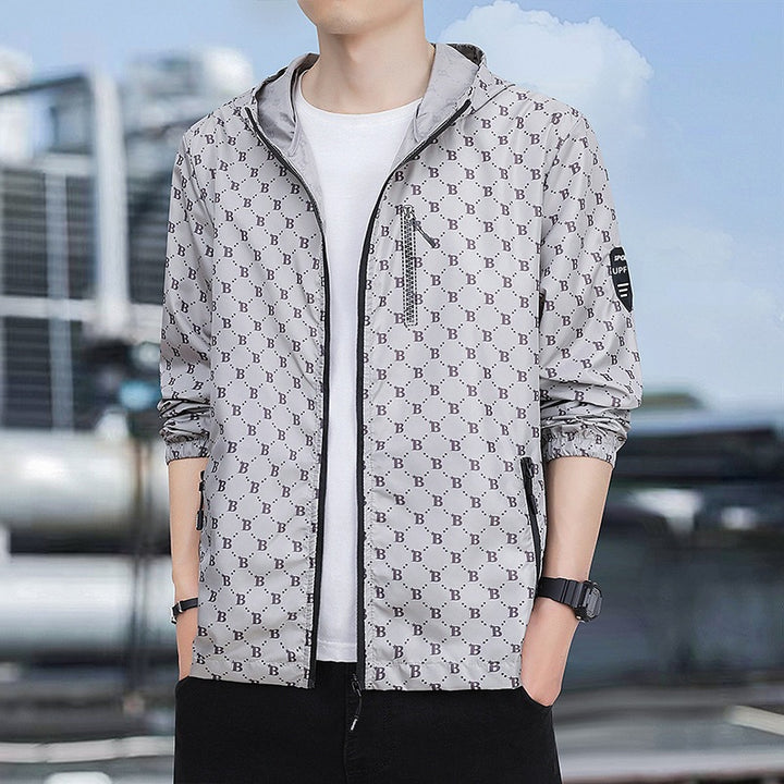 Herren Sportliche Windbreaker-Jacke Drune