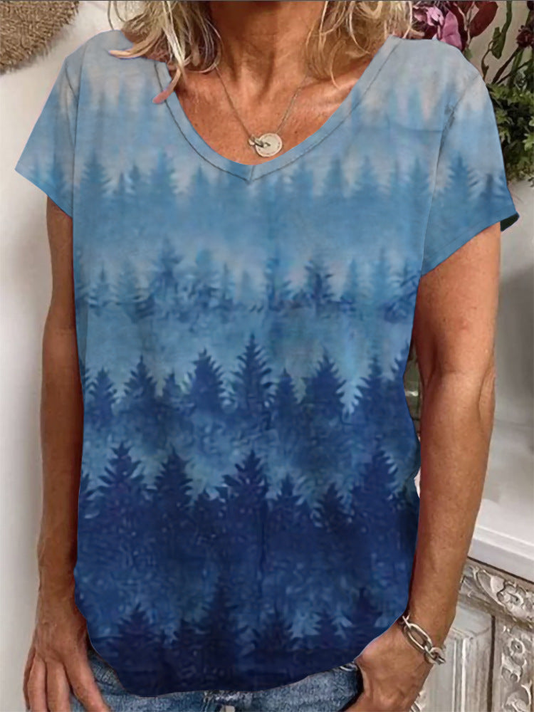 Damen Lockere Bluse mit buntem Paisleymuster Drune