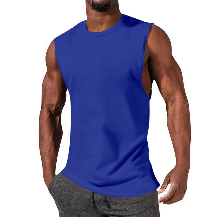 Herren ärmelloses Sport-Tanktop aus atmungsaktiver Baumwolle mit modernem Schnitt Drune