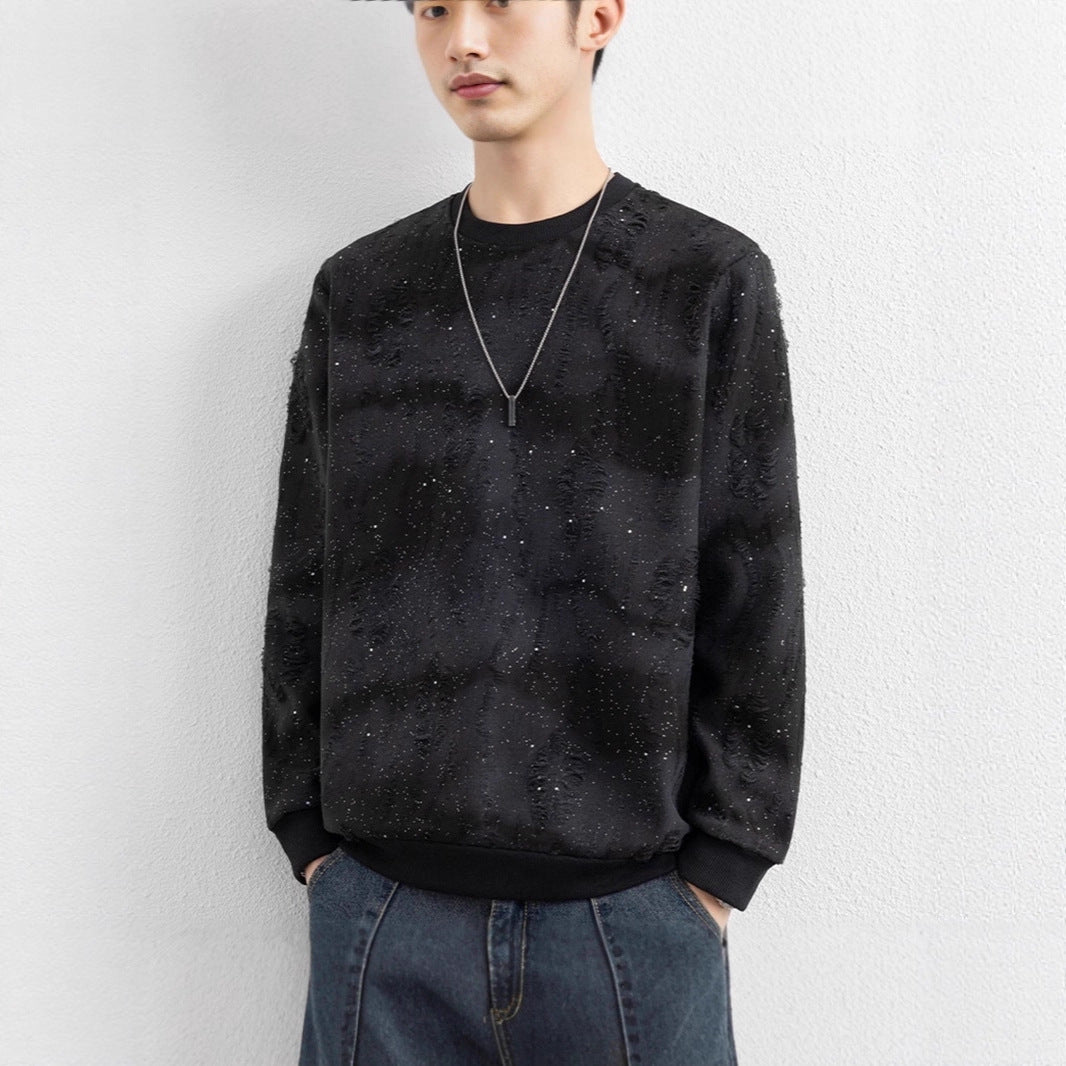 Herren Urbaner Sweatshirt mit funkelndem Design Drune