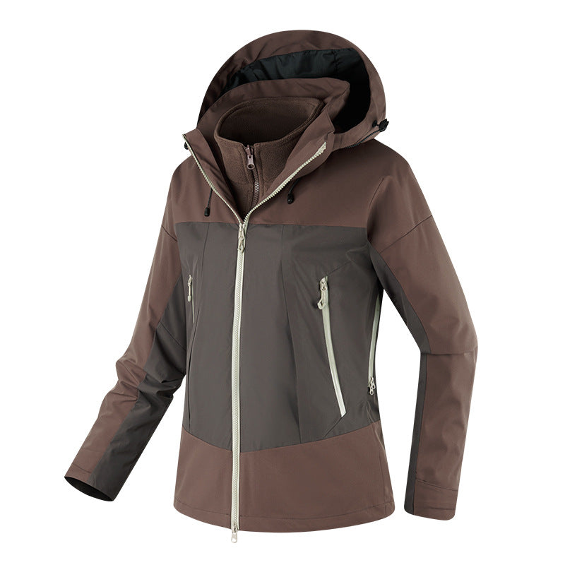 Damen Multikomfort Softshelljacke mit herausnehmbarem Fleece-Inlay und verstellbarer Kapuze Drune
