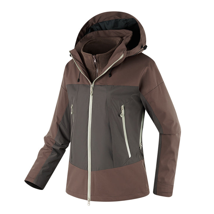 Damen Multikomfort Softshelljacke mit herausnehmbarem Fleece-Inlay und verstellbarer Kapuze Drune
