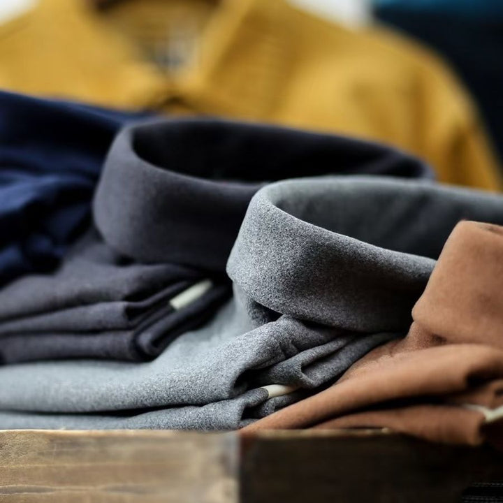 Herren Hochkragenpullover aus weichem Material Drune