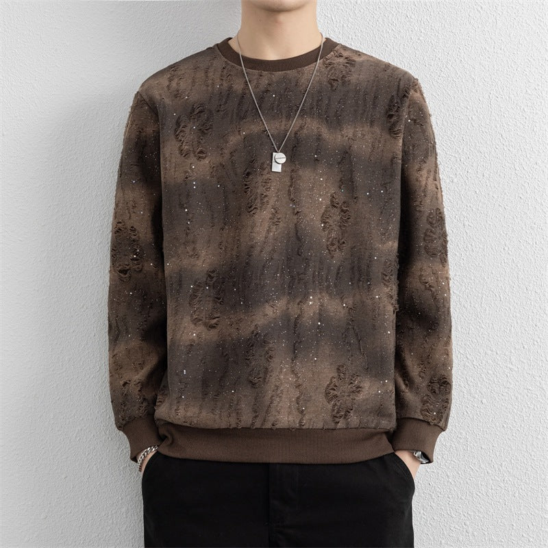 Herren Urbaner Sweatshirt mit funkelndem Design Drune
