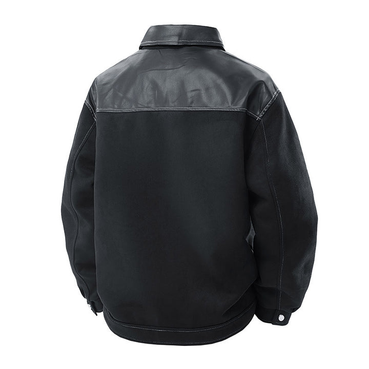 Herren Modische Velourslederjacke Drune