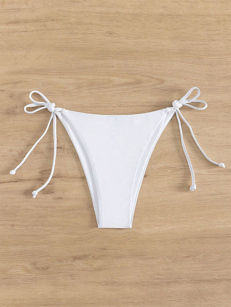 Damen klassisches Triangel-Bikini-Set mit verstellbaren Trägern Drune