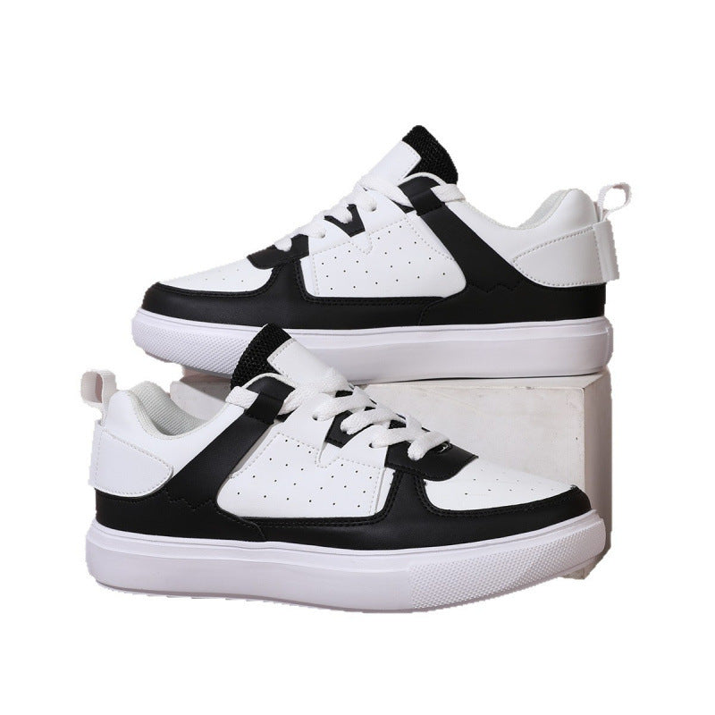 Herren Trendige Sneaker mit niedrigem Schaft, dicker Plateau-Sohle und synthetischem Leder Drune
