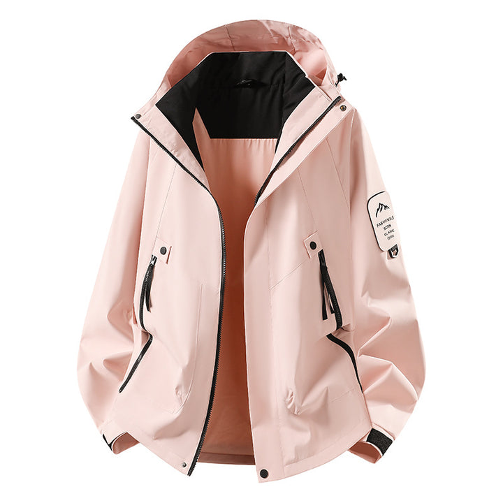 Herren Zwei-in-eins Wetterschutzjacke mit abnehmbarer Steppweste und verstellbarer Kapuze Drune