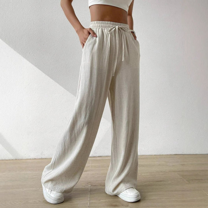 Damen entspannte Leinenhose Drune