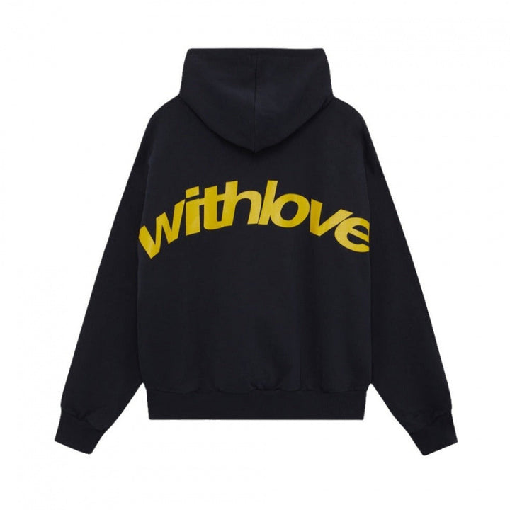 Unisex nan Oversized Kapuzenpullover mit großem Rückenprint und weichem Fleece Innen Drune