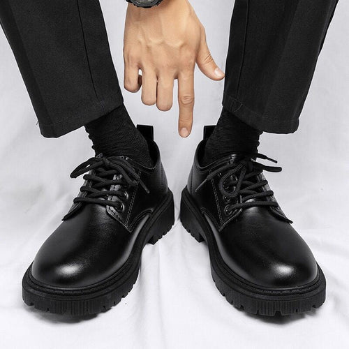 Herren Klassische Schnürschuhe mit rutschfester Gummisohle und robustem Obermaterial Drune